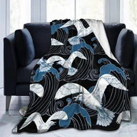 flying seagull ultra soft cozy super soft flannel bed blanket perfect home decor for couch chair sofa living room