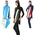 Скромная мусульманская одежда для плавания, Женский исламский купальный костюм, женская одежда для плавания с полным покрытием, одежда для плавания, мусульманская пляжная одежда, купальный костюм
