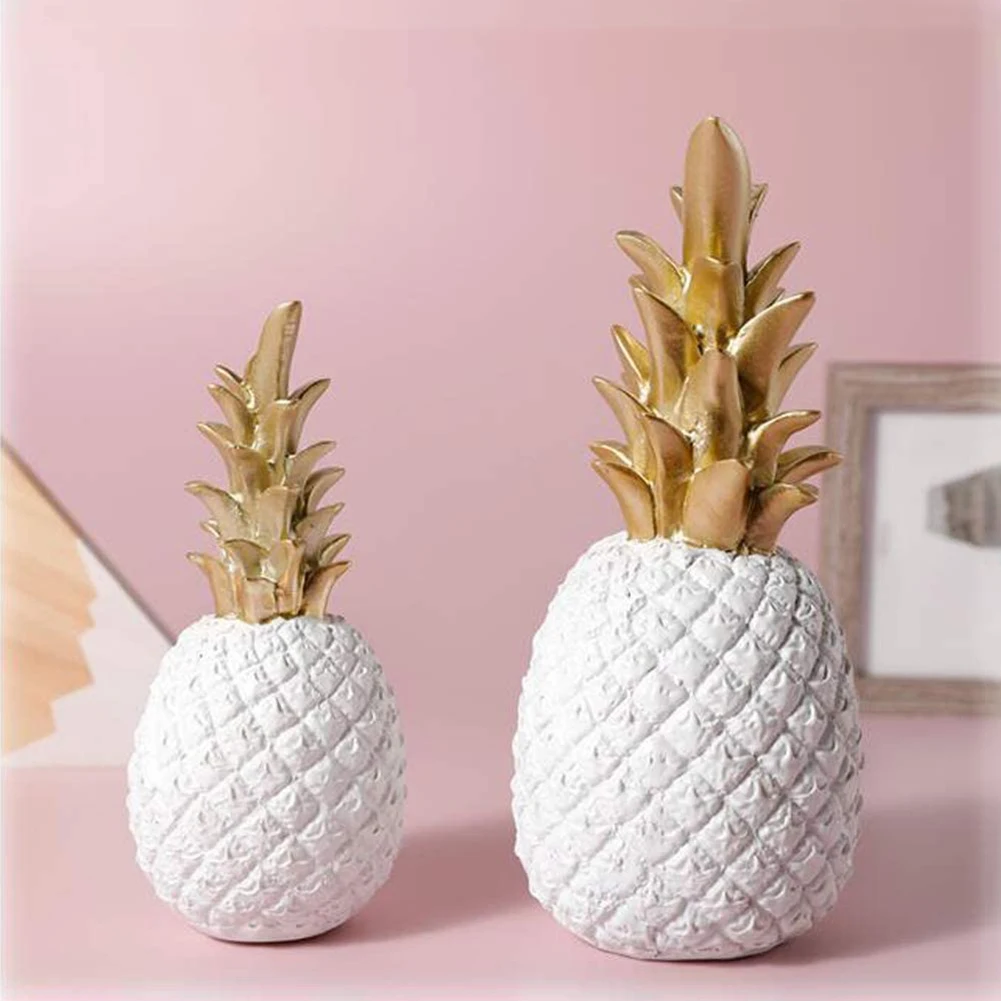 

Nordic Pineapple Crafts Desktop Ornament Creative Fruit Shape Living Room Decor Golden Wedding Gift Home Decoration Accessories