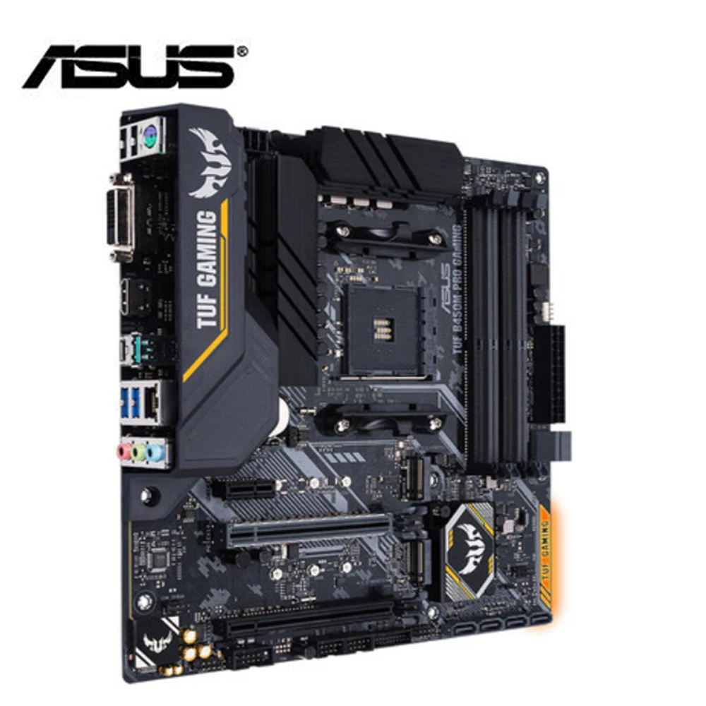 Материнская плата ASUS TUF b450m pro GAMING mATX с RGB светодиодный подсветкой поддержка до DDR4