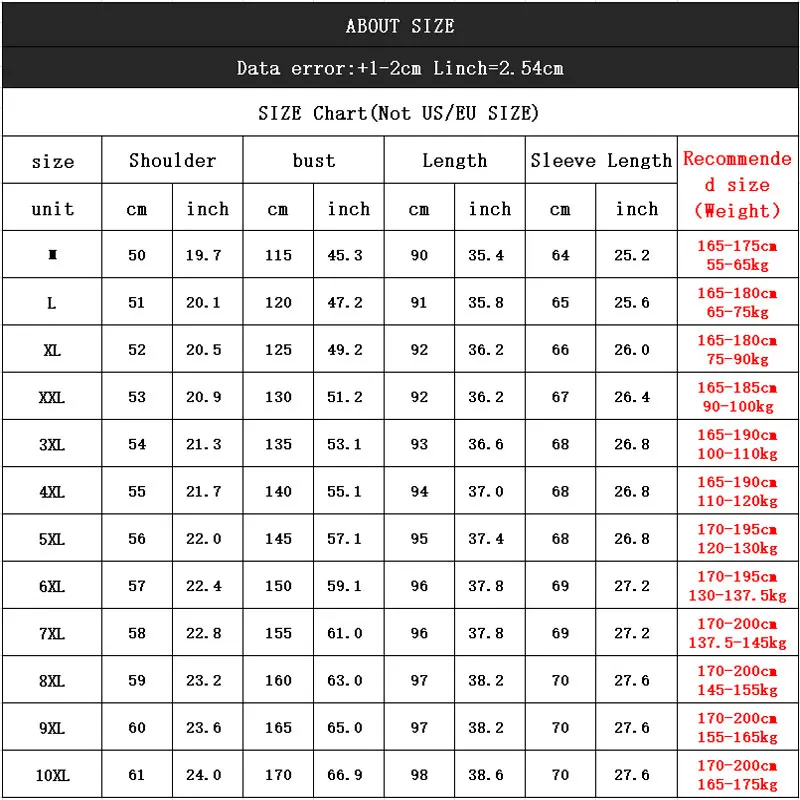 

Winter Jacket for Men Men's Large size 9XL 10XL Coat Men's Long Hooded Park Winter Suit for 170kg Men's Clothing