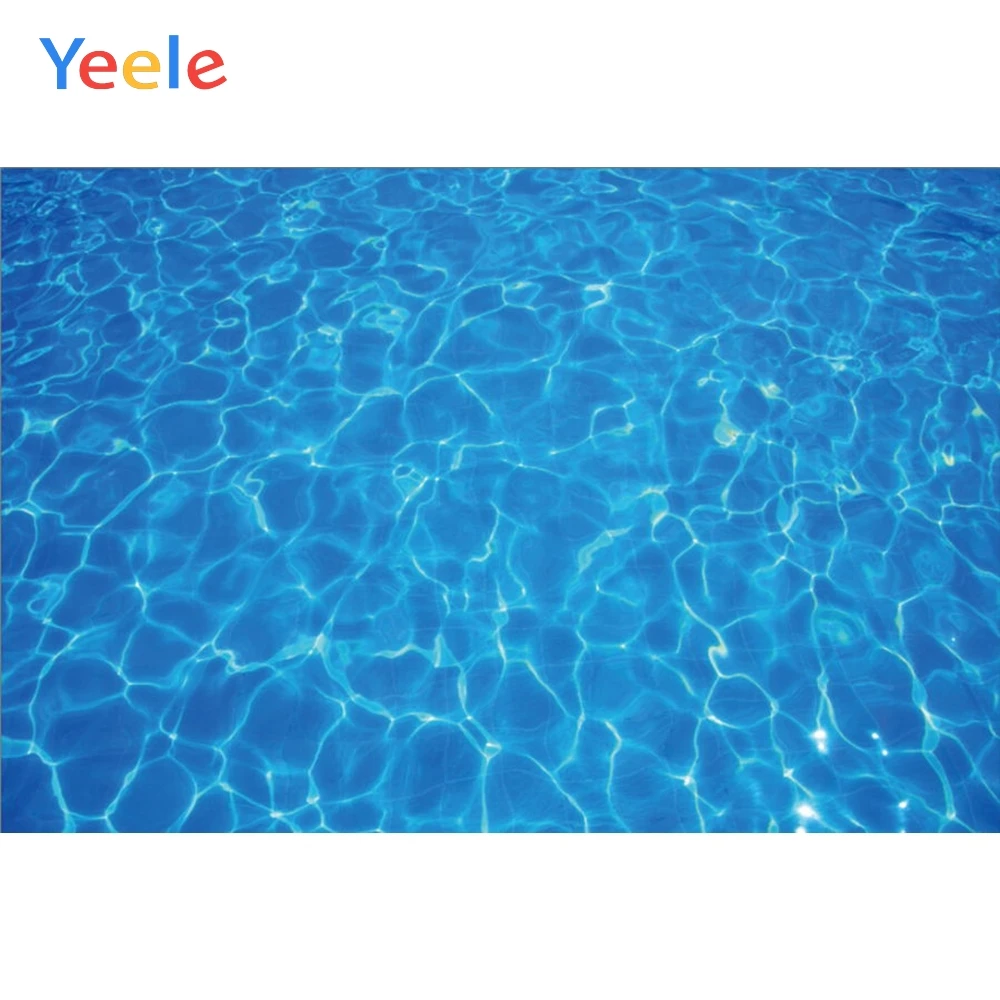 

Yeele Blue Sea Ocean Water Ripple Backdrop Baby Party Portrait Customized Vinyl Photography Background For Photo Studio Props
