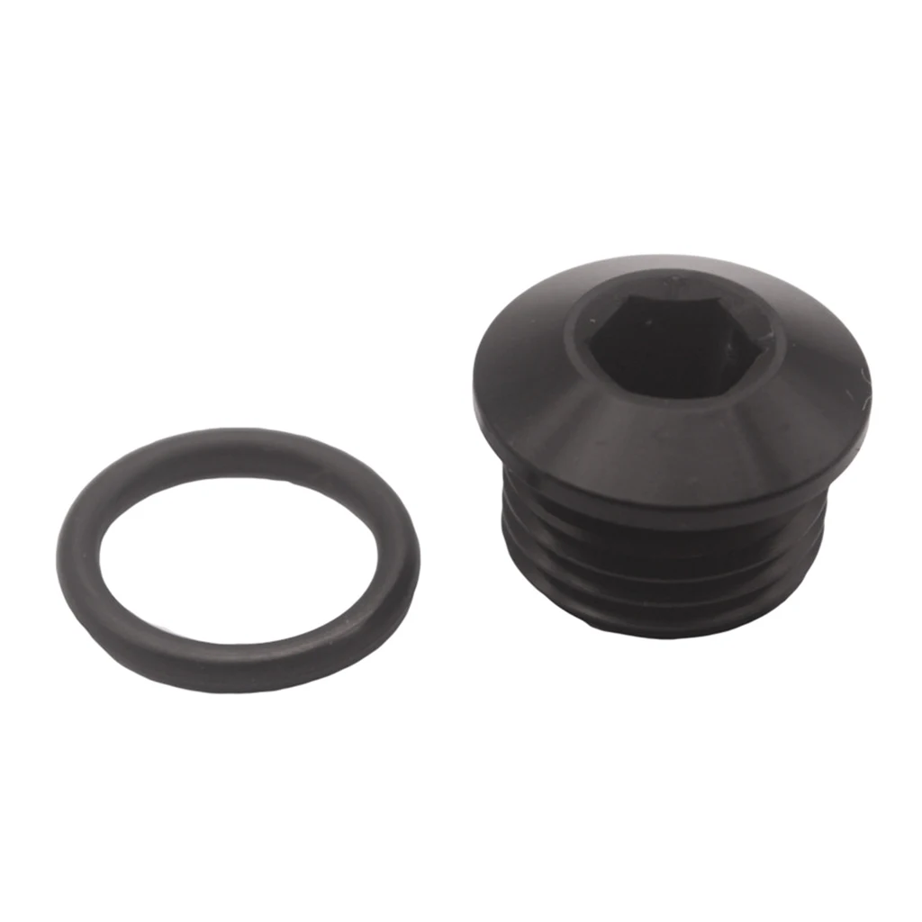 

8-AN ORB Hex Socket Plug Adapter with O-Ring Black (Alloy Aluminum)