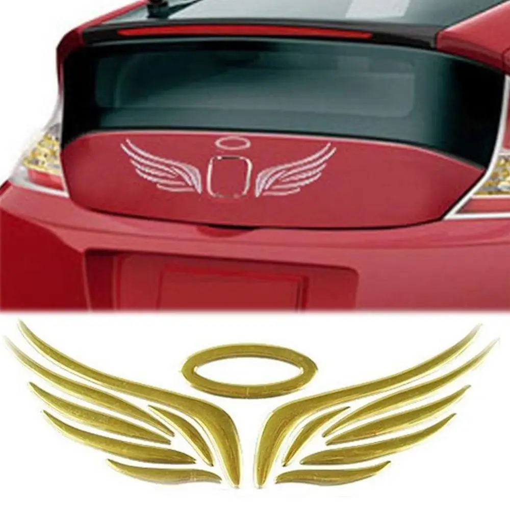 

30% Dropshipping!!3D Angel Wing Car Auto Stickers Decal Vehicle Emblem Badge Logo Decoration