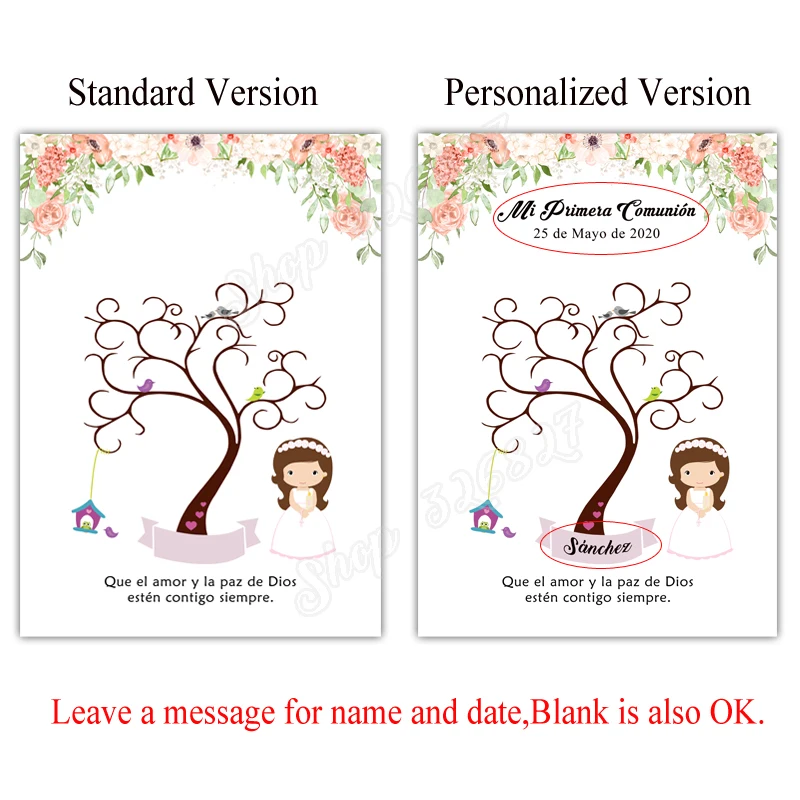 Гостевая книга на холсте с изображением отпечатков пальцев для девочек и