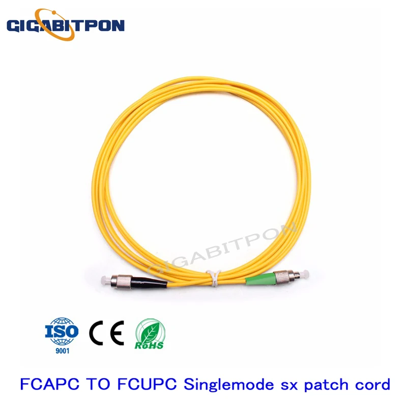 FC/APC-FC/UPC fiber optic jumper FC/APC-SC/APC fiber optic cable SM SX 3.0mm G652D FTTH fiber optic jumper 10 pieces/pack
