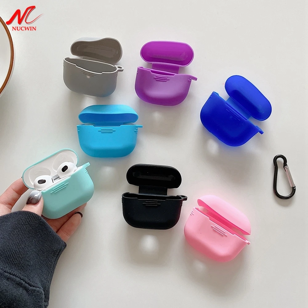 2021 однотонный чехол для телефона Apple Airpods 3 Air Pods Pro наушников Airpod 2 1 аксессуары