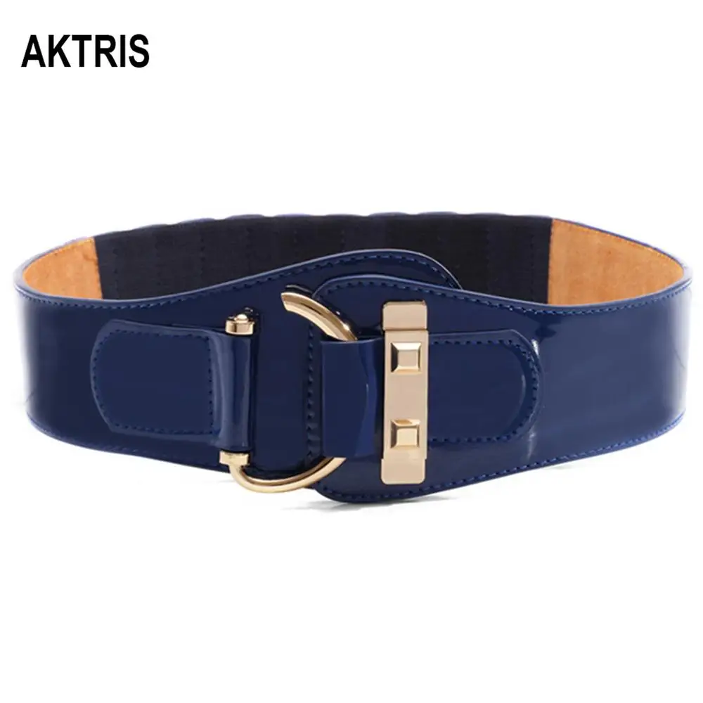 AKTRIS, модное, настоящее, натуральная кожа, эластичное, Женское пальто, широкая талия, уплотнение, патент, пуховики, Воловья кожа, пояс для женщин, FCO111