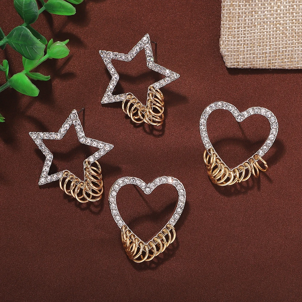 Модные новые висячие серьги с кристаллами для женщин 2020 креативные простые