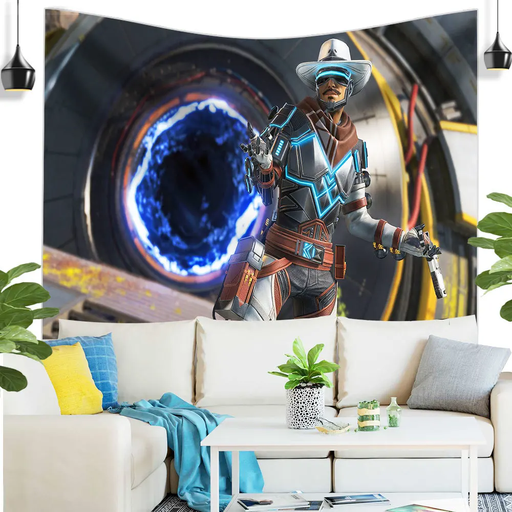 

Game Tapestry Room Decor Hot Game Apex Legends Characters Anime Cool Home Background Decoration Wall Decor Tapiz Pared Hogar