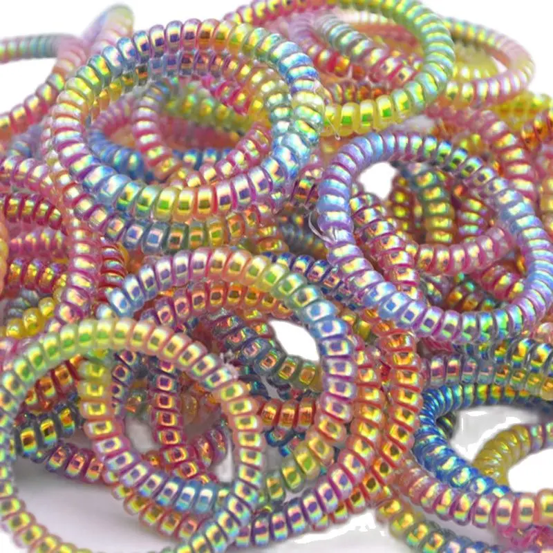 10 шт./партия эластичные резинки для волос 5 см|hair accessories|ponytail hair accessoriestelephone wire tie |