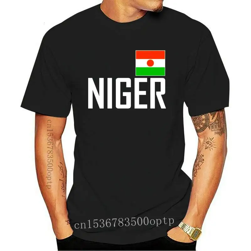 

Футболка унисекс с коротким рукавом, рубашка с флагом, Африканский и Африканский флаг, фанат Нигера