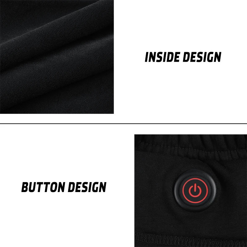 

Mens Winter Smart Heating Pants Washable USB Fast Heating Warm Trousers Control Temperature Outdoor Camping Hiking Sportpants