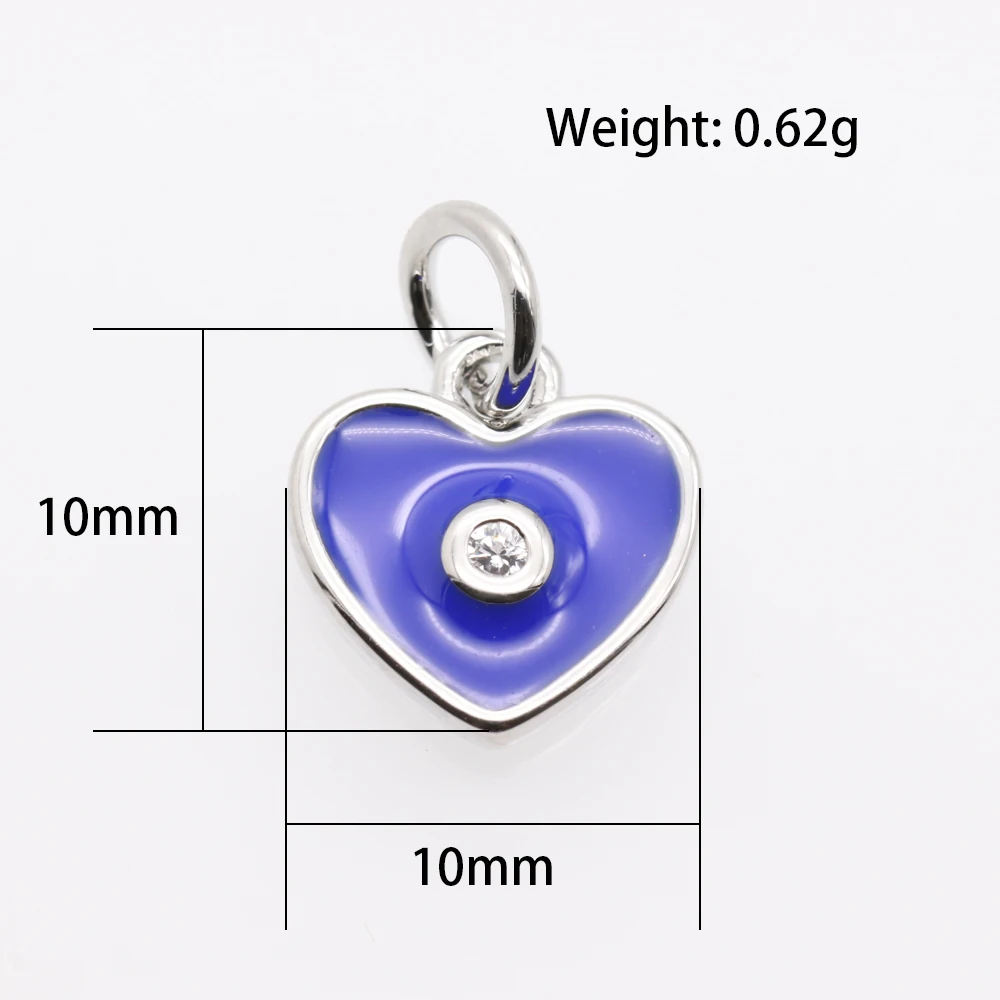 10 шт./упак. Премиум Золотое любовное сердце Цепочки и ожерелья с подвесками для