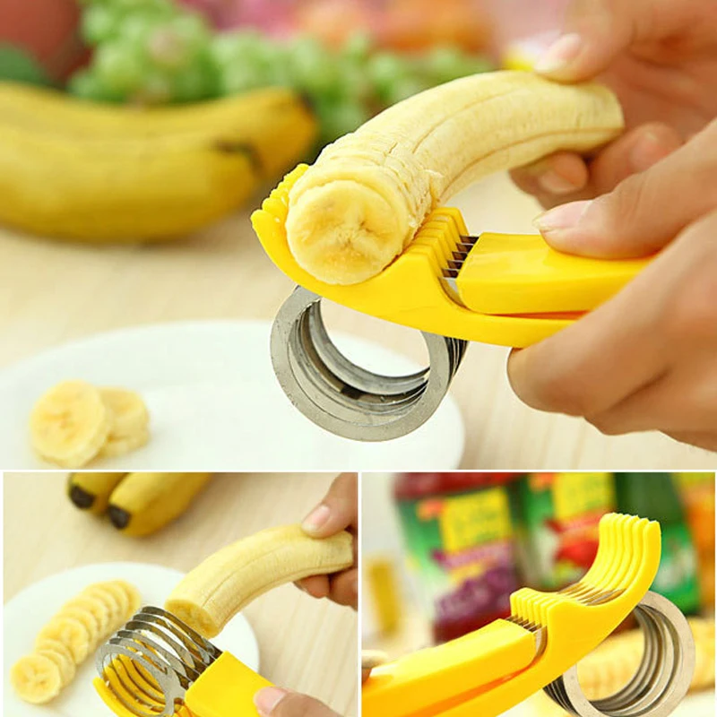 Овощечистка салат ломтик слайсер измельчитель бананов резак фруктов нож для