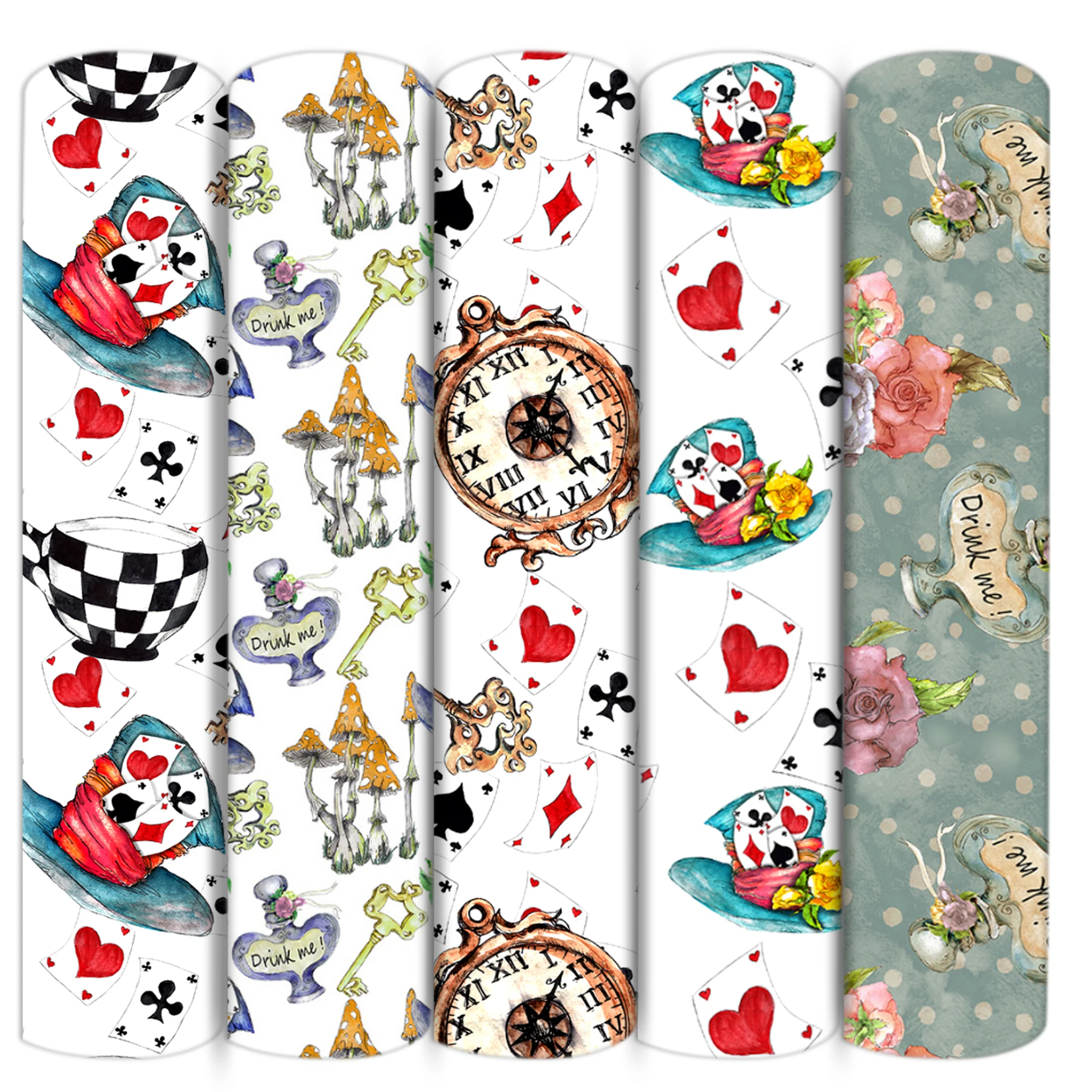 Покерная шапка ключ цветочный полиэстер хлопчатобумажный материал ткань