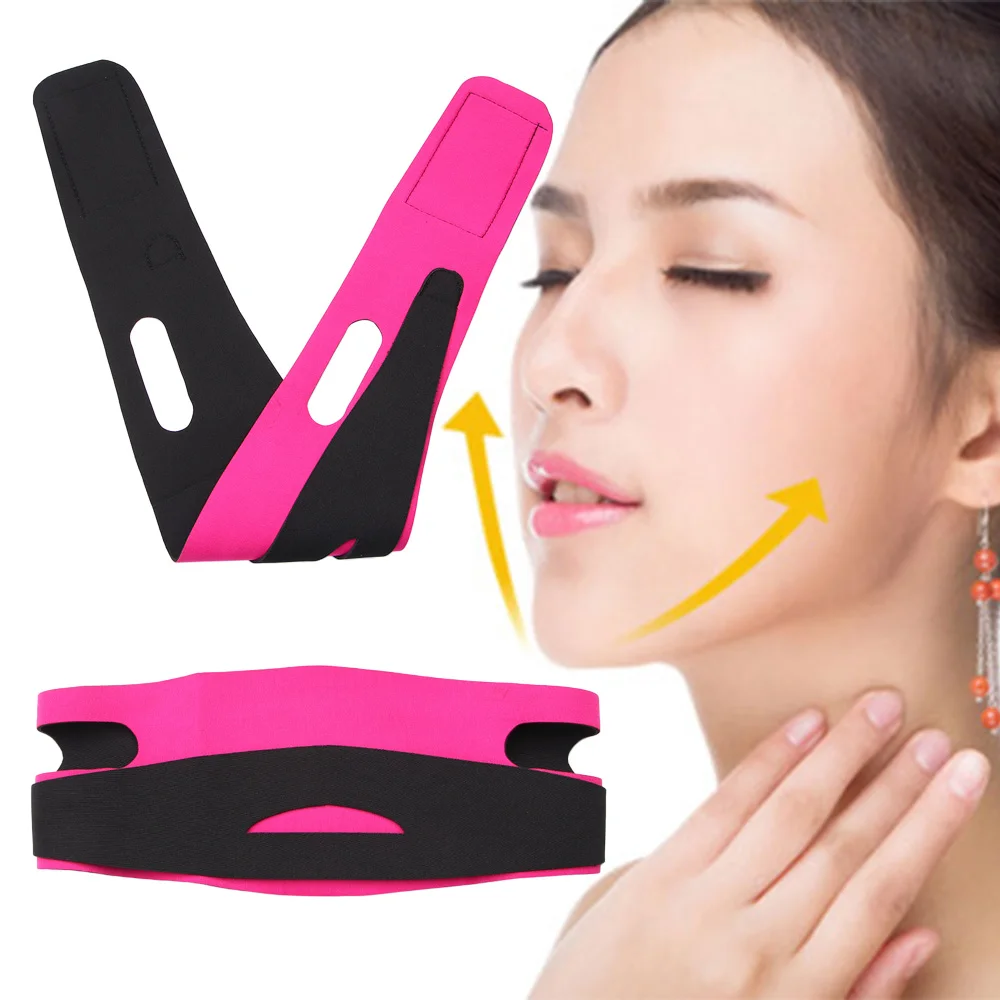 Women Reduce Double Chin Thin Face Anti Wrinkle Slimming Bandage Facial Massager Face-Lift Belt |