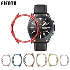 FIFATA Diamond ПК Защитный противоударный чехол для Samsung Galaxy Watch 3 45 мм SM-R840  41 мм SM-R850 крышка бампера защитная оболочка для Watch3