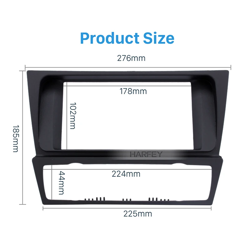 Harfey двойной DIN Радио Фризовая установка рамка стерео панель для BMW 3 E90 E91 E92 E93 с