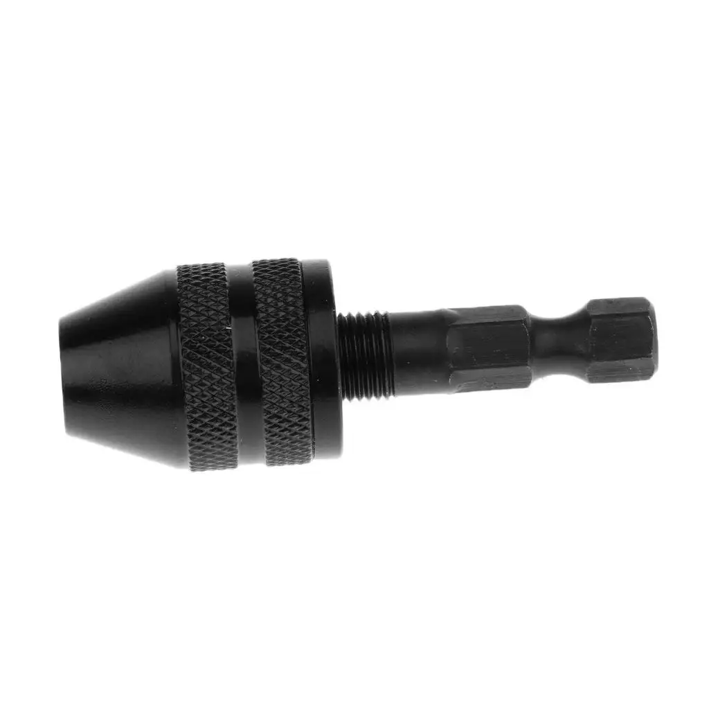 

1pc Hex Shank Keyless Drill Chuck 0.3-3.4mm Clamping Range Driver Tool Accessories Easily Into The Power Drill Driver Bits
