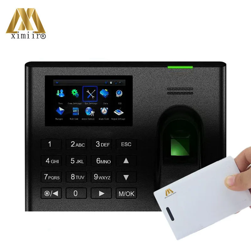 Биометрический отпечаток пальца посещаемость времени UA100 ZK Linux система TCP/IP веб с