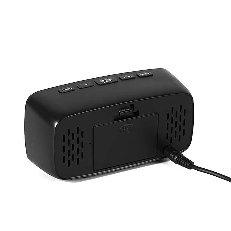 Акрил/зеркальные часы будильник светодиодный цифровые голос Управление время