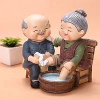 lovely grandparents ornament creative sweety lovers couple ornaments modern home decoration living room desktop office gift