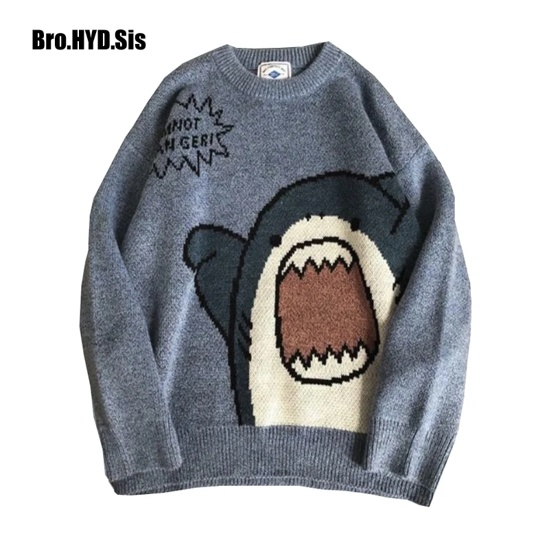 

Lovely Women Winter Sweaters Cartoon Hip-hop Pullover Jacket O-Neck Korean Fashions Casual Harajuku Mens Clothes