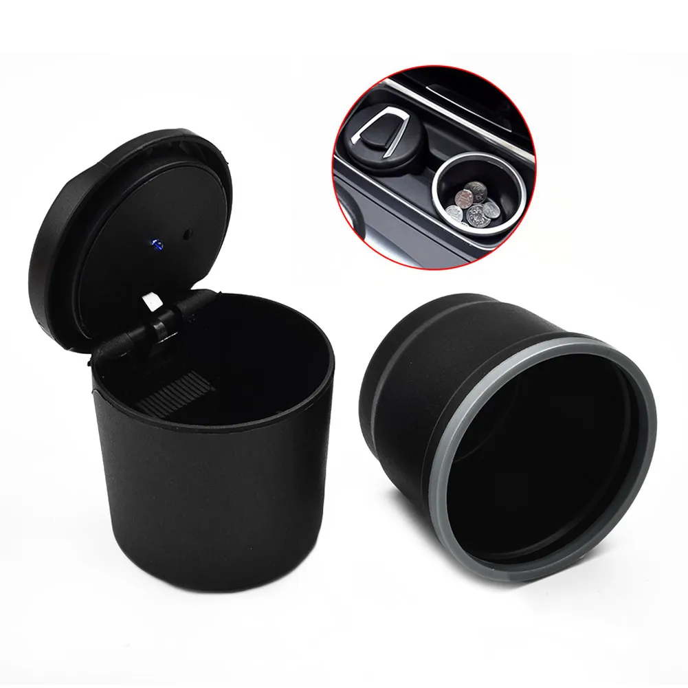

Global Hot Sale 2020 New Fashion 1pc For Car Ashtray With LED Lamp Multi-Functional Ashtray Storage Jar For Bmw F30 Ashtray