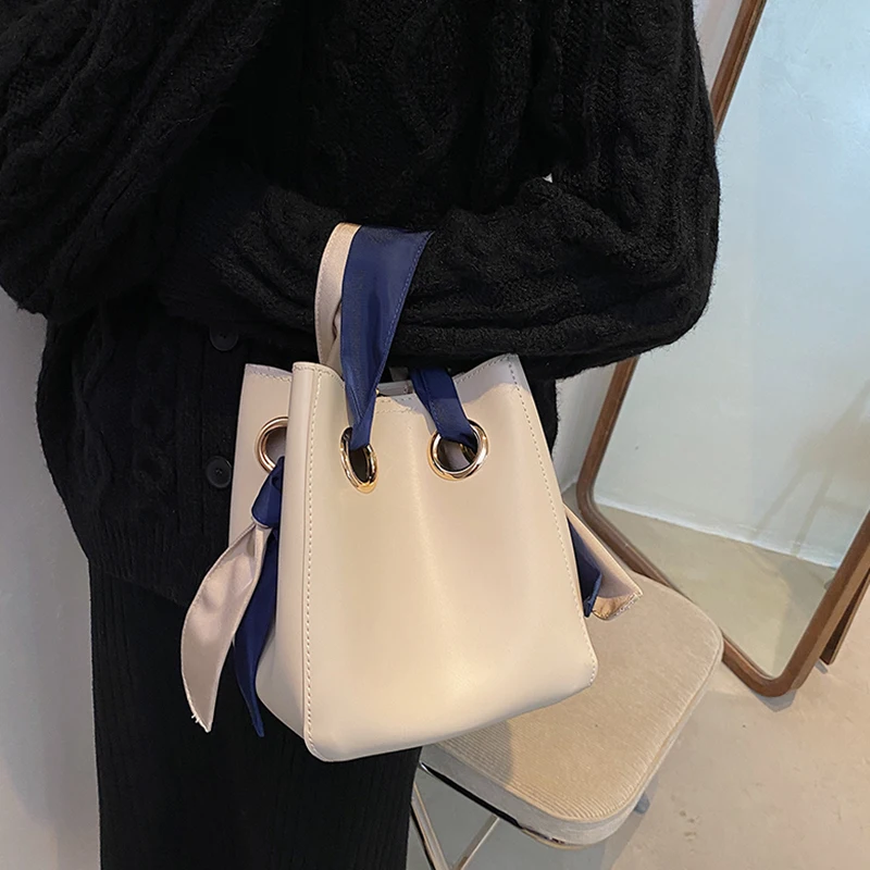 [BXX] Женская Новая Осенняя сумка в стиле ретро сумка-ведро из искусственной кожи