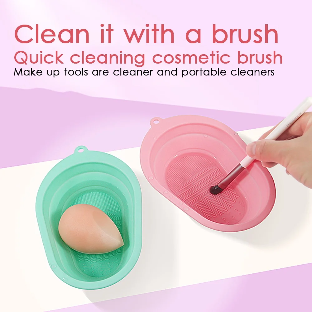 Силиконовый коврик для очистки кистей косметический мытье макияжа гель чистящий