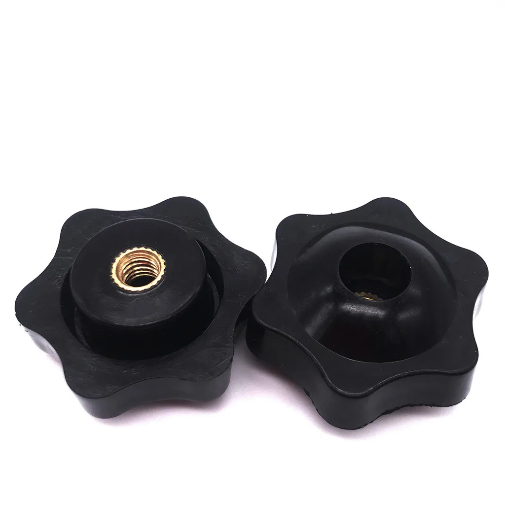 Звездная ручка внутренняя резьба 8 шт. черная пластиковая головка стандартная