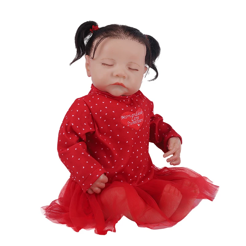 

20 Inch Lifelike Sleeping Reborn Baby Doll Kid Playmate Gift Alive Soft Toys Baby Reborn Toys Real Touch Baby For Gift