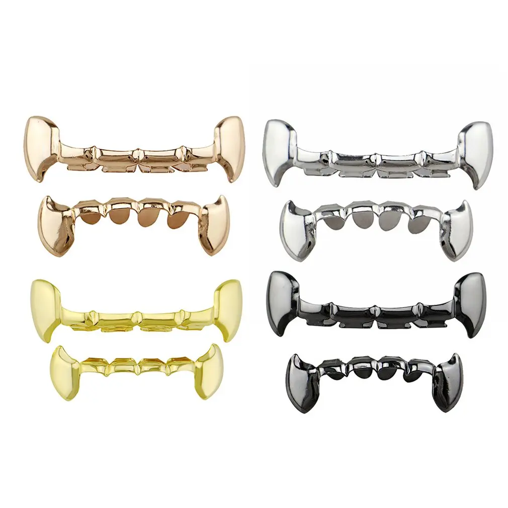 

Personality Fangs Gold Braces Tiger Teeth Braces Teech Grillz Braces Environmental Protection Copper