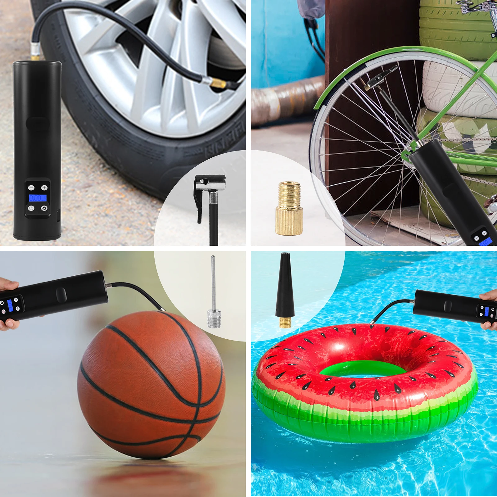 

Portable Mini Wireless Inflator Pump Handheld Tire Inflator F68 (upgraded Version of Safe and Multifunctional)