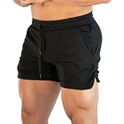 Мужские спортивные шорты для фитнеса, удобные дышащие шорты для бега, тренировок, бодибилдинга