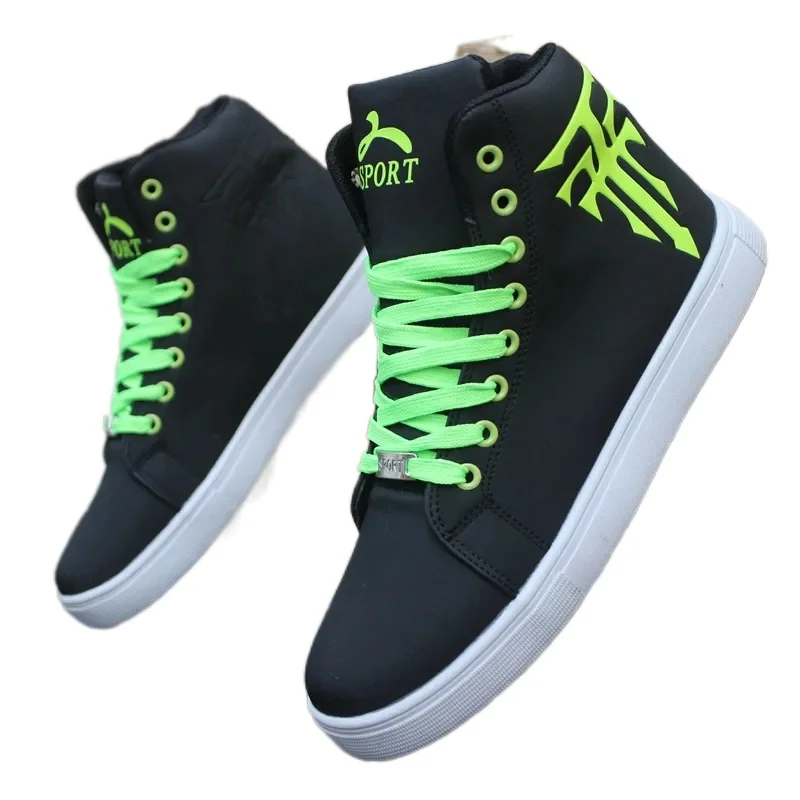 

High Top Sneakers Men Casual Shoes Lace Up Trainers Male White Sneakers Breathable Tenis Casual Sneakers Men Zapatillas Hombre