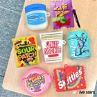 Чехол для наушников Airpods 3 2 Pro, с 3d-изображением симпатичной жвачки-пузыря, цветка сливы, чехол для наушников, зарядная коробка, Мягкий беспроводной защитный чехол с Bluetooth