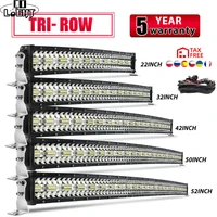 co light led bar curved 390w 585w 780w 936w 975w 3 rows led light bar for driving offroad boat tractor truck 4x4 suv atv 12v 24v