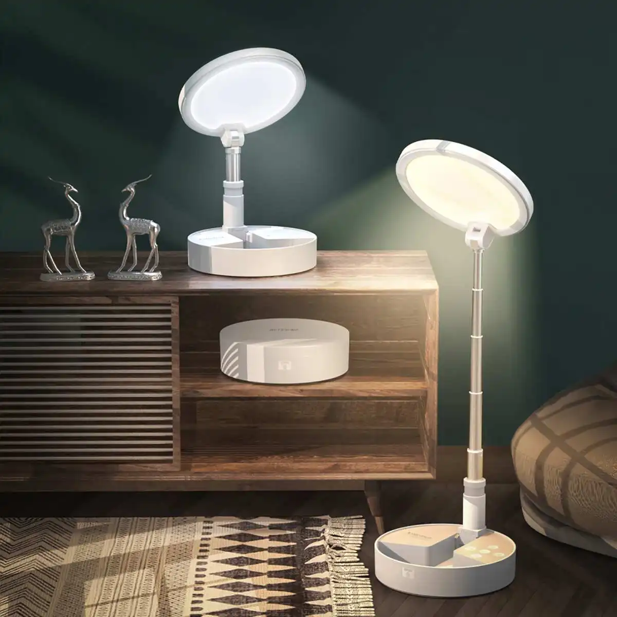 

8W Folding Desk Lamp Dimmable Light 3000-5000K 3600mAh Battery 5 Level Brightness Angle Desk Lamps Indoor Bedroom Lighting NEW