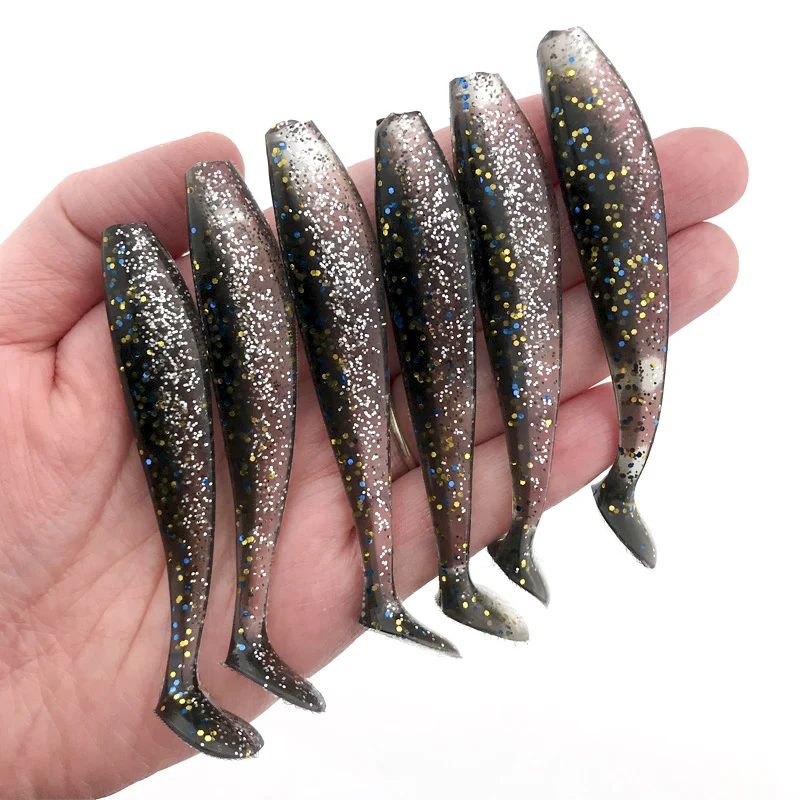 Одержимость мягкий воблер T хвост Рыбалка приманка 80 мм 4 5g Искусственные