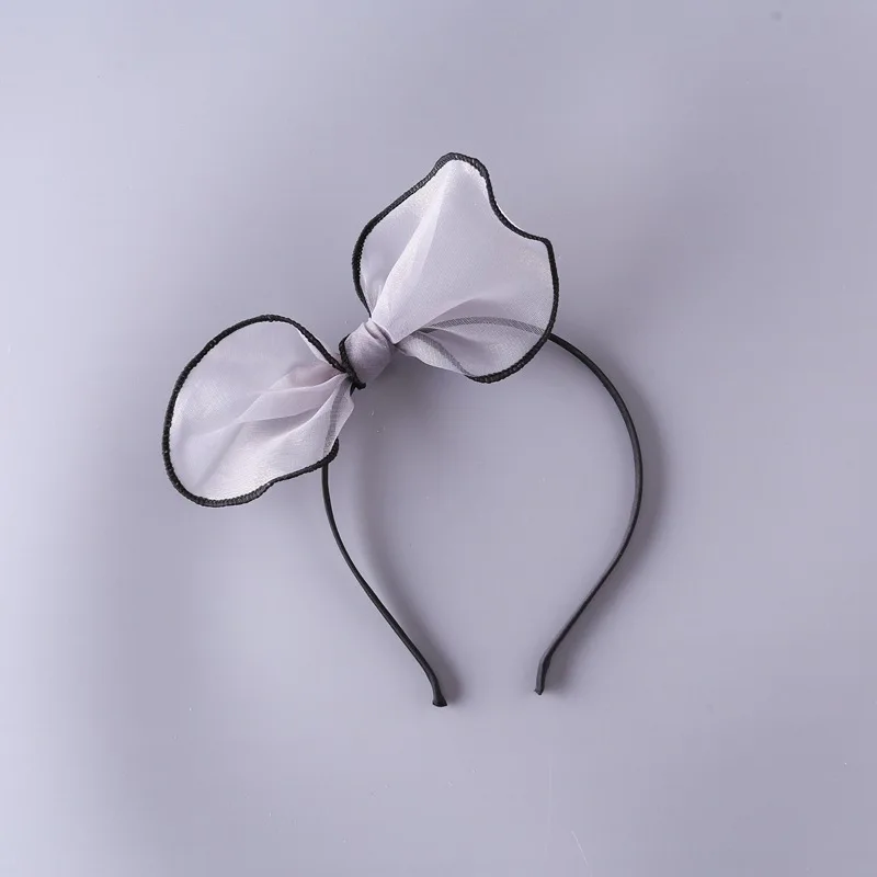 

Girl Net Yarn Big Bowknot Headband Korean Style Simple Fashion Children Headwear Hair Accessories
