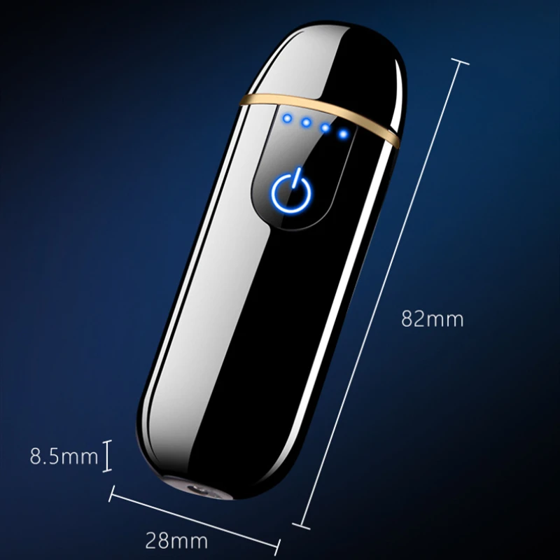 Креативная металлическая сенсорная зажигалка индивидуальная ветрозащитная