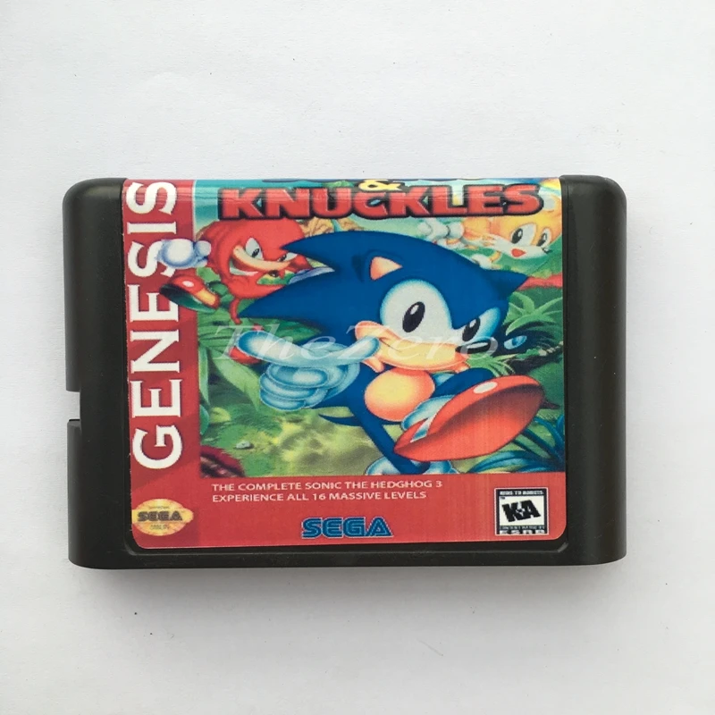 Sonic зубная щётка 3 суставы ЕС/японский оболочка для 16 бит карточная игра Genesis
