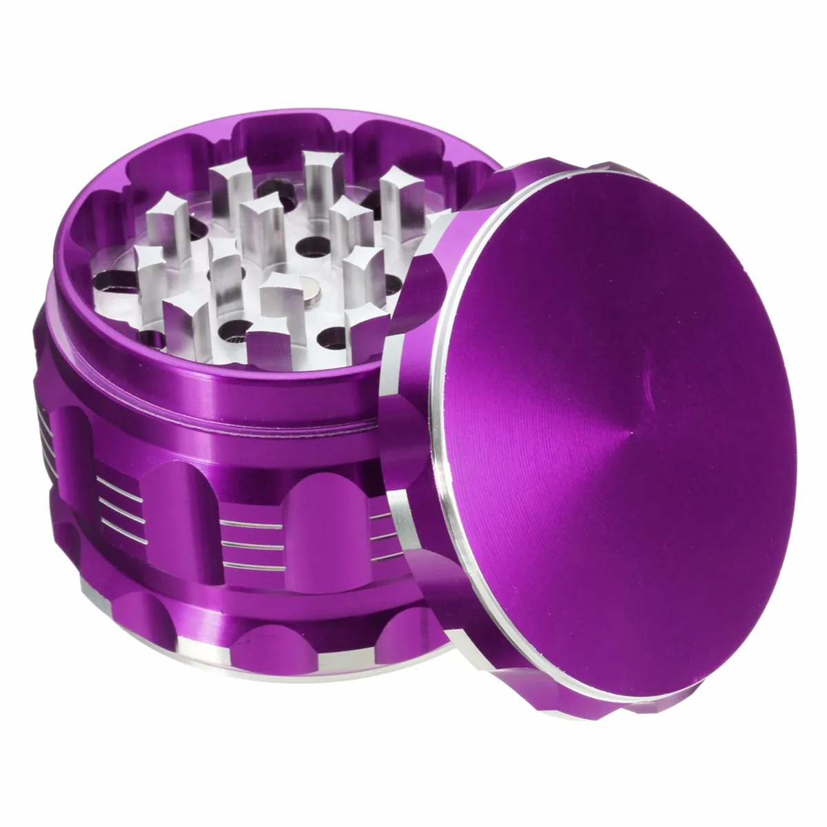 

New Sale 4-layer Aluminum Alloy Herbal Herb Tobacco Grinder Spice Weed Grinders Smoking Pipe Accessories Gold Smoke Cutter