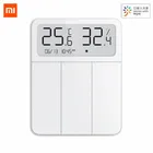 Умный настенный выключатель Xiaomi Mijia, Беспроводной Выключатель с дистанционным управлением, 3 клавишами, ЖК-дисплеем, отображением температуры и влажности