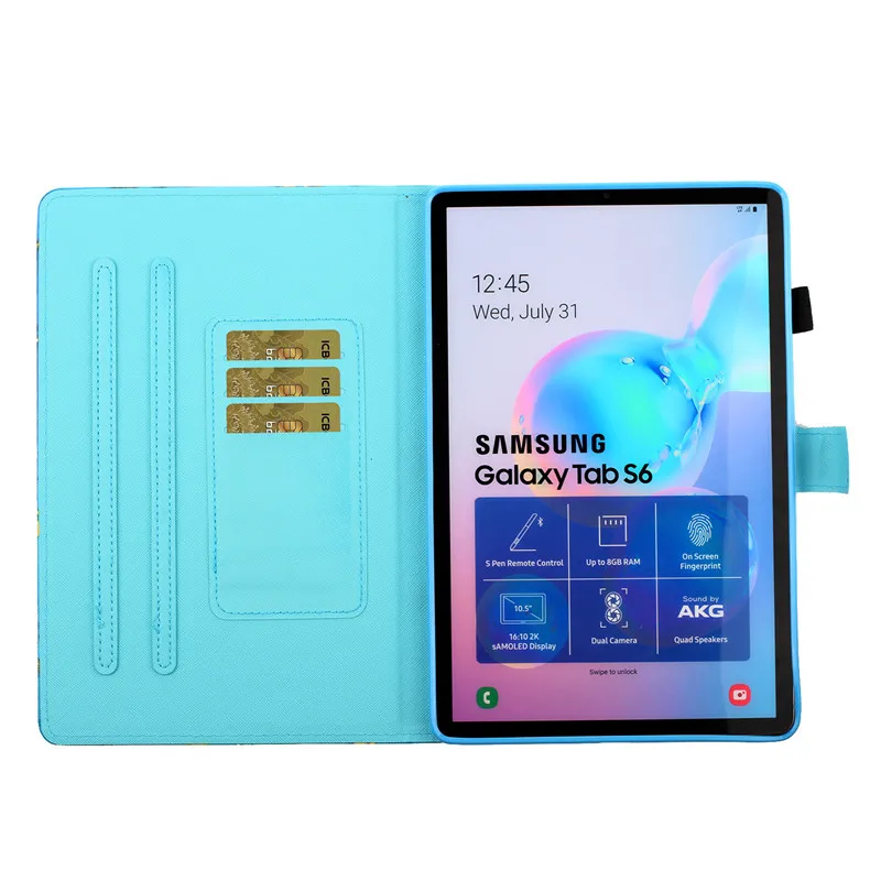 Милый Сова Слон Обложка с рисунком для Samsung Galaxy Tab S6 чехол для планшета чехол с принтом для Tab S6 Чехол SM-T860 SM-T865