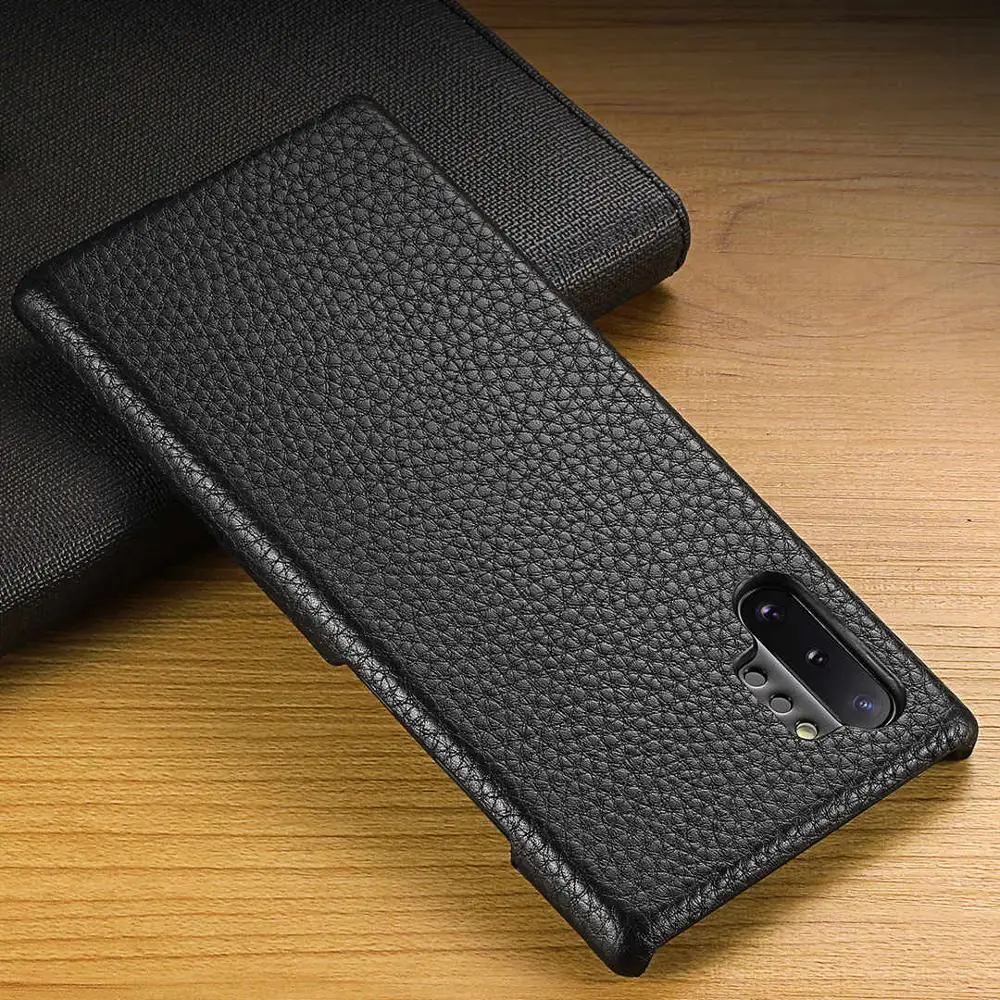 Новейший чехол из натуральной кожи для телефона Samsung Galaxy Note10 Plus 5G 9 8 S10 S9 S8 задняя