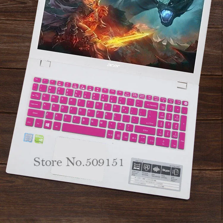 15 дюймов клавиатуры силиконовая клавиатура защитная крышка для acer Aspire e15 e 15 E5-573g 532 522 V3-574 F5-572 TMP257 E5-573 E5 573 г - Цвет: Rose