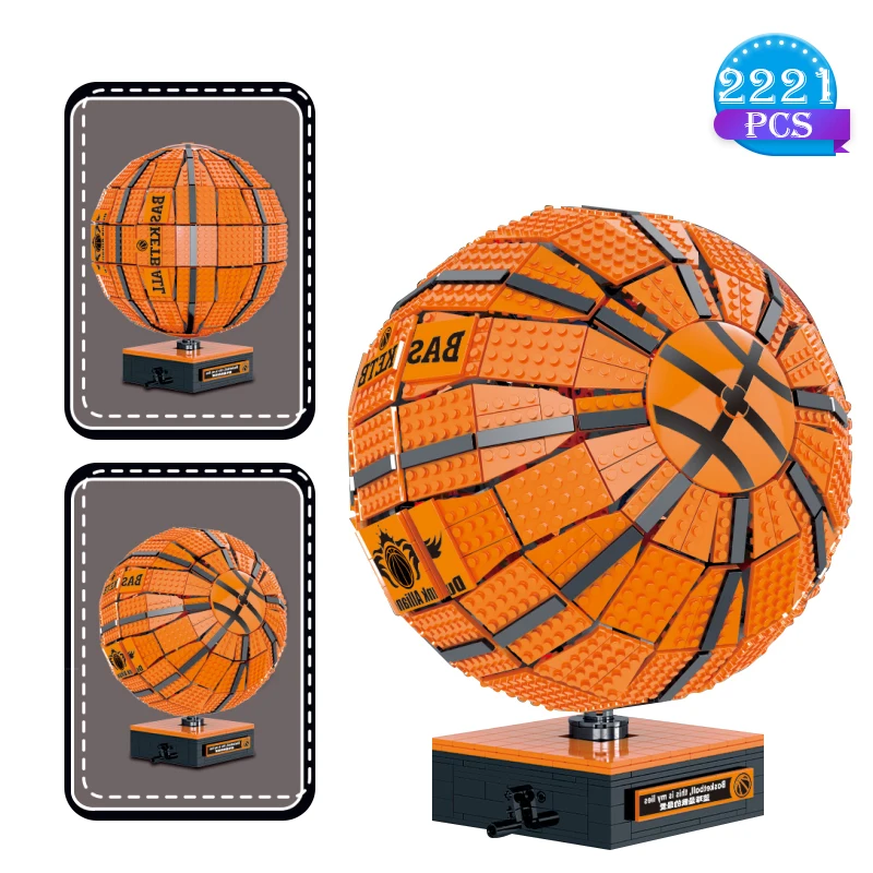 

Technical Ideas Expert Indoor Decoration Basketball Building Blocks Model Children Assemble Educational Toys Gifts for Boys